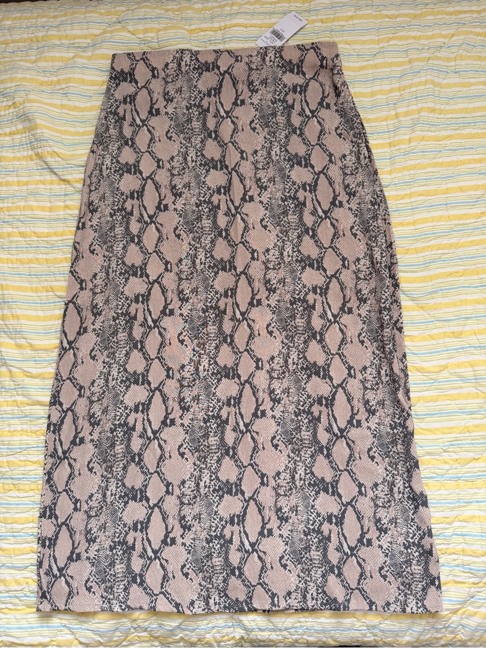 NWT Adorable American Eagle Taupe & Grey Midi Skirt Sz. S